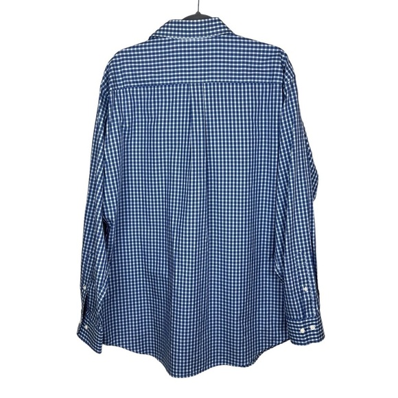 Peter Millar Men’s Check Print Blue Botton Down Casual Shirt XL Cotton - Picture 2 of 7